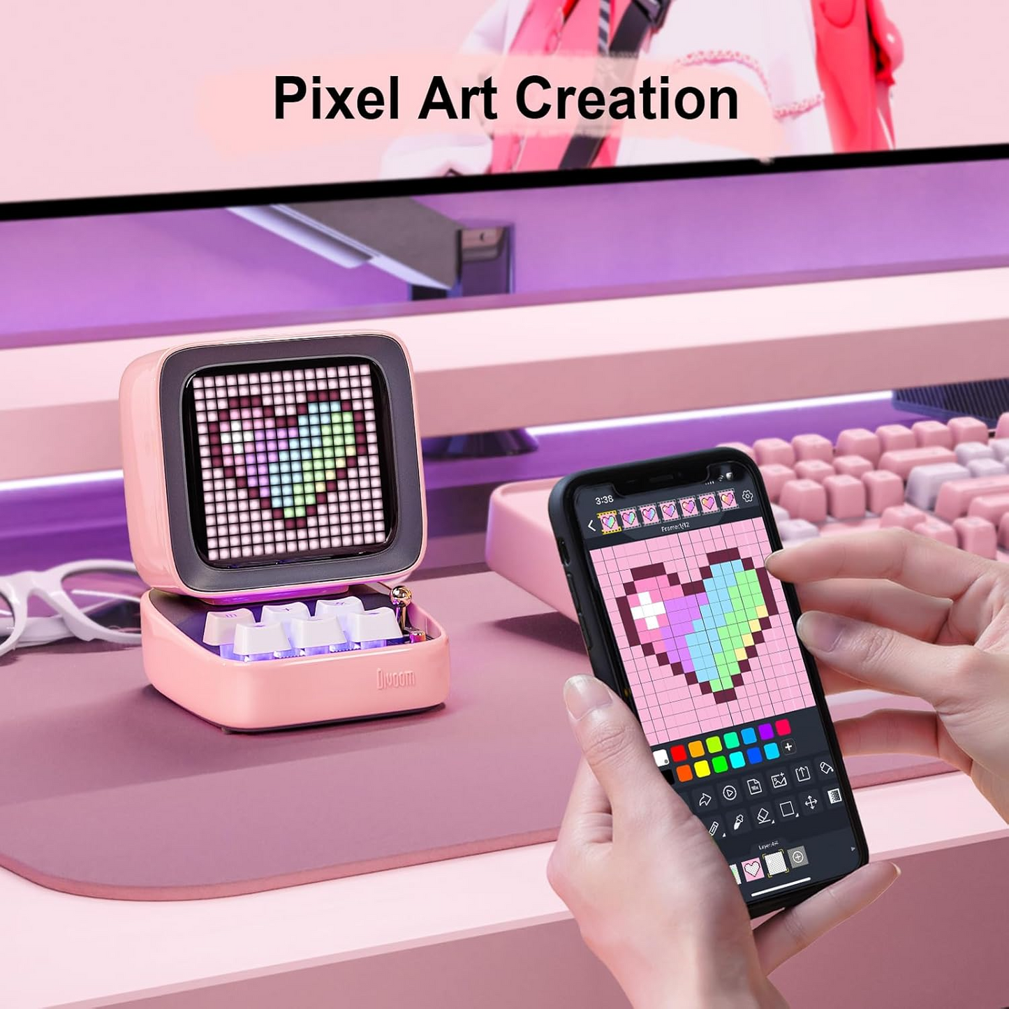 Divoom Ditoo Pro Retro Pixel Art Bluetooth Speaker